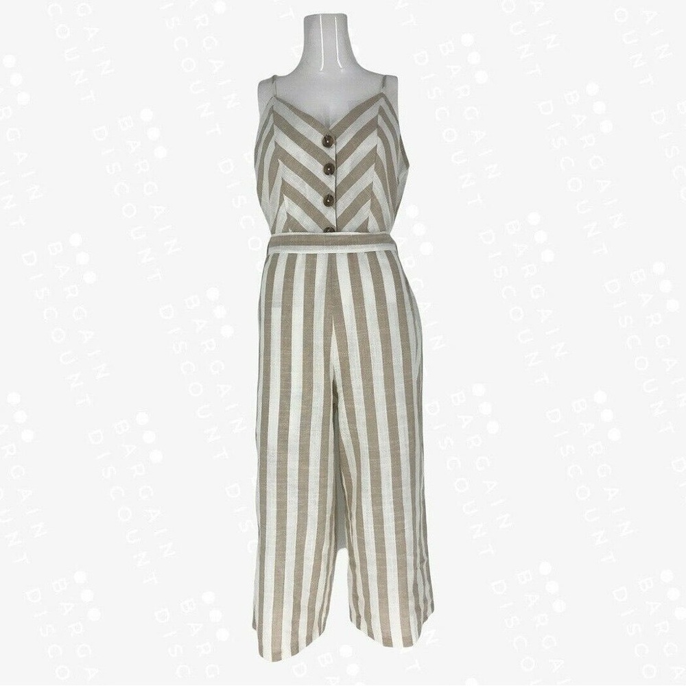 {Kensie Jeans} Striped Jumpsuit